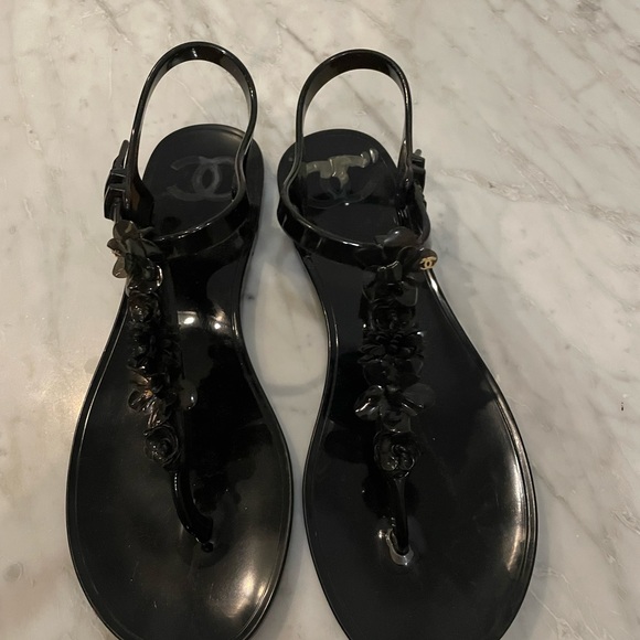 Black Chanel Sandals - Picture 2 of 4
